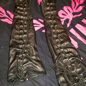 Leather half chaps
